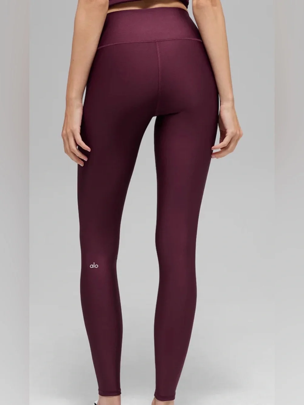 Alo Yoga High-Waist Airlift Leggings Dark Plum Maroon Size Small